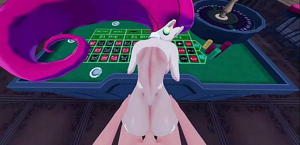  Team Rocket&039;s Jessie gets POV fucked by you in a casino, lets you cum inside her pussy - Pokemon Hentai.